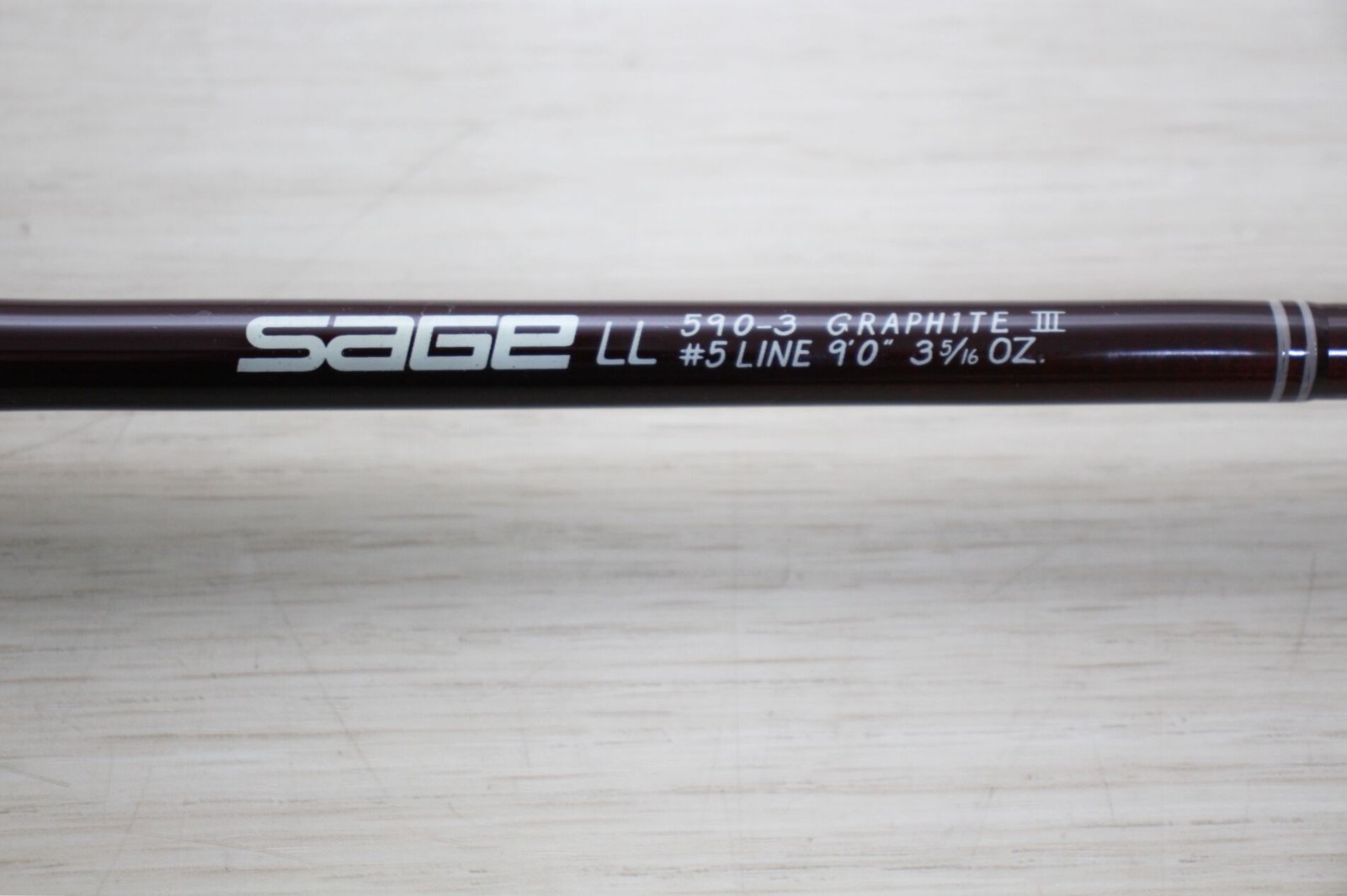SAGE GFL 590-3 LL Graphite III Fly Rod 9′ 5wt 3pc Tube Sock Excellent M108
