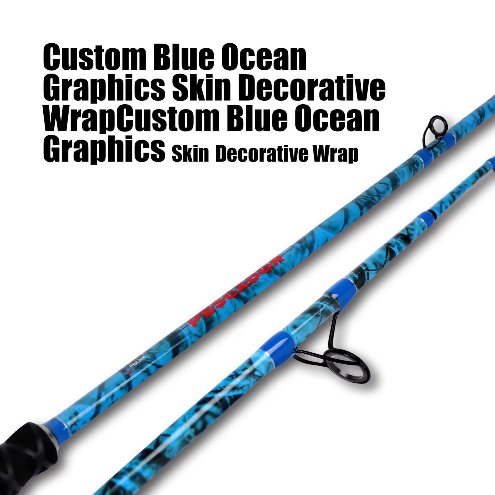 2-Piece Boat Conventional Fishing Rod Portable Spinning/Casting Rod Carbon Fi…