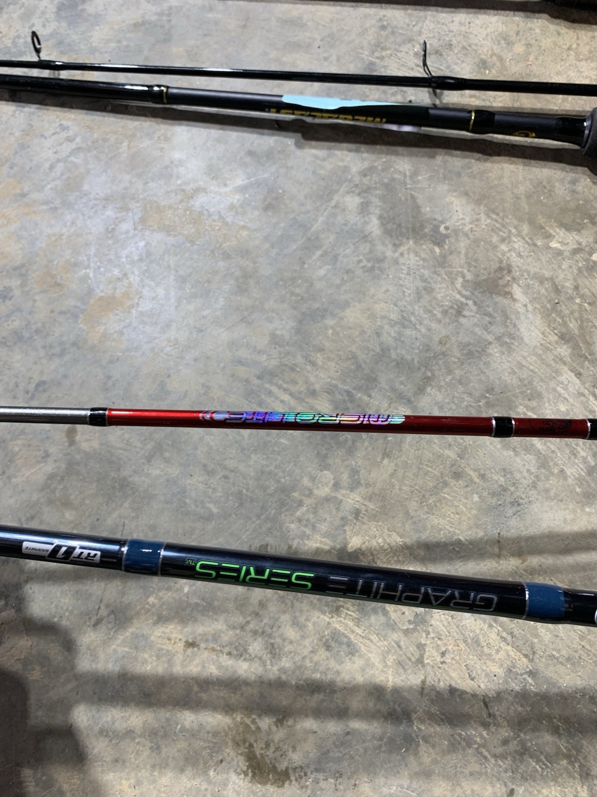LOT OF 10 BASS PRO SHOPS FISHING RODS (BROKEN)