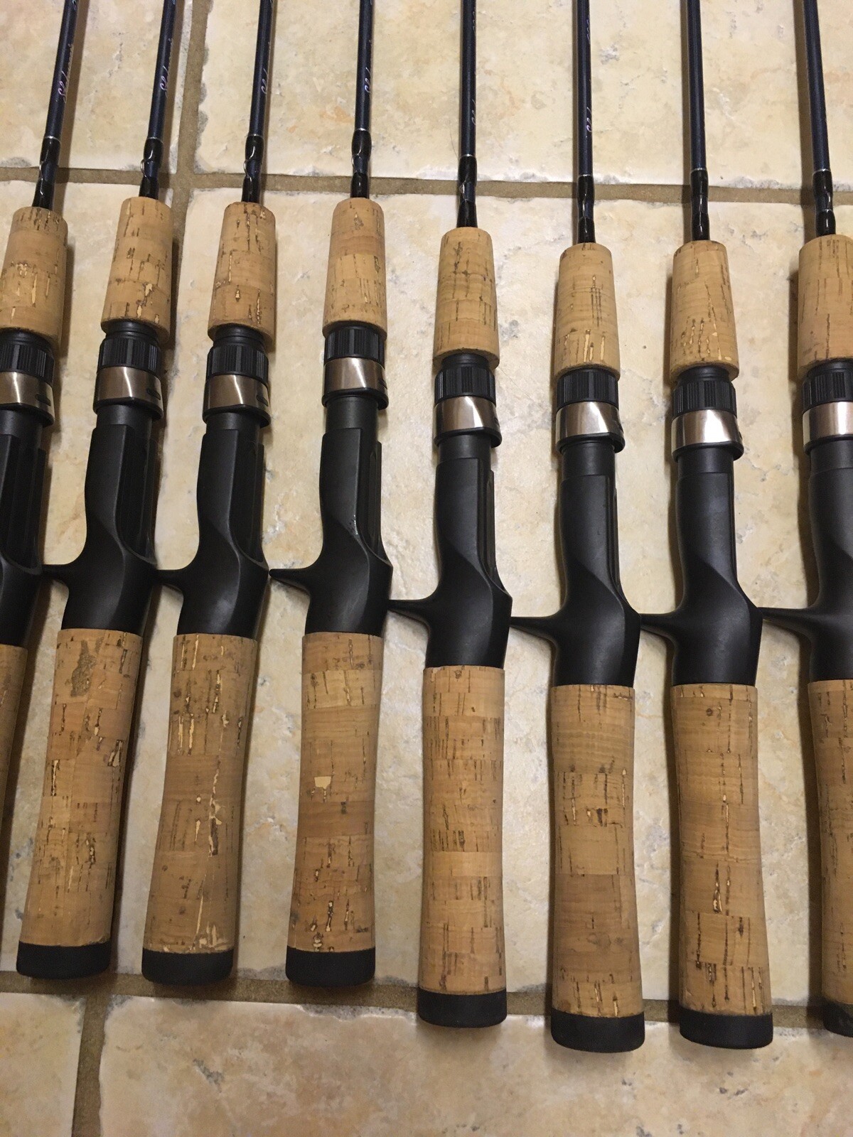 3 Shakespeare Micro Series Graphite UL Casting Rods 4’6 Cork Handle Blu CLOSEOUT