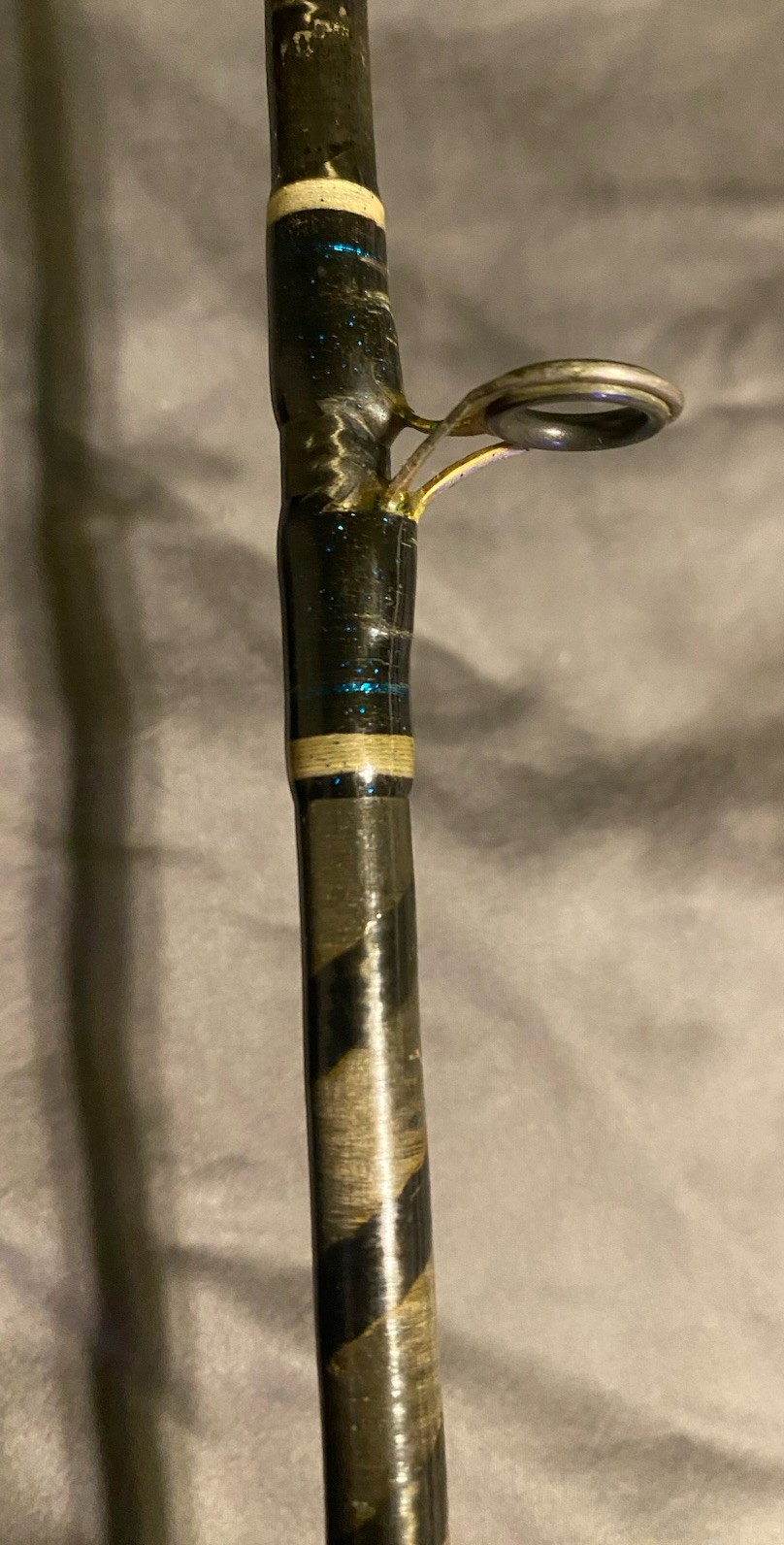 Vintage Bass Pro Shops 6’6” SPIRAL Graphite PRO SERIES MH Casting Rod.