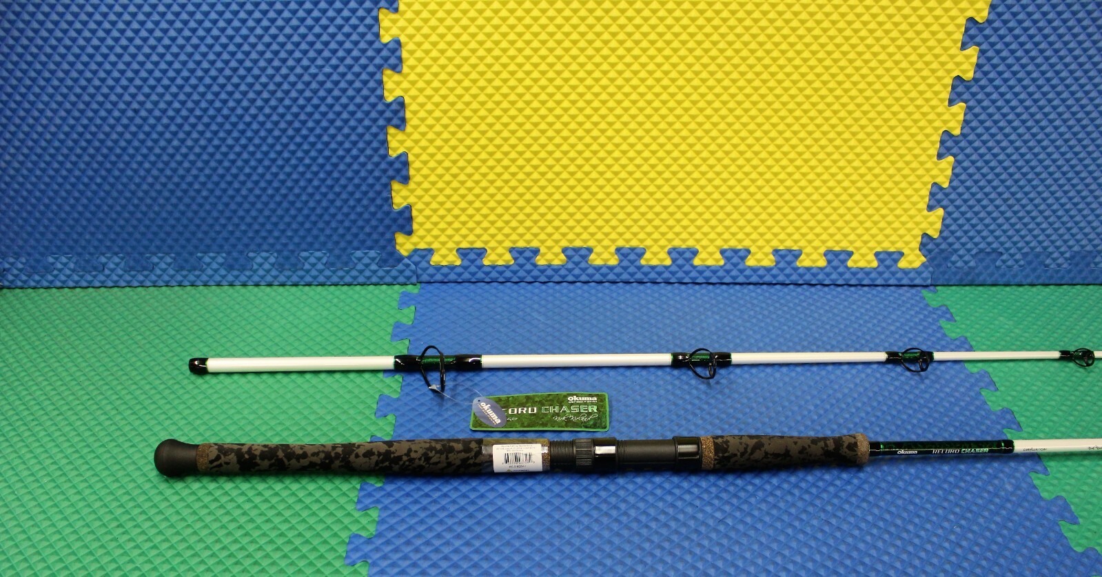 Okuma Record Chaser Catfish Alligator Gar Spinning Rod 2-Pc Md Hvy 8′ RC-S-802MH