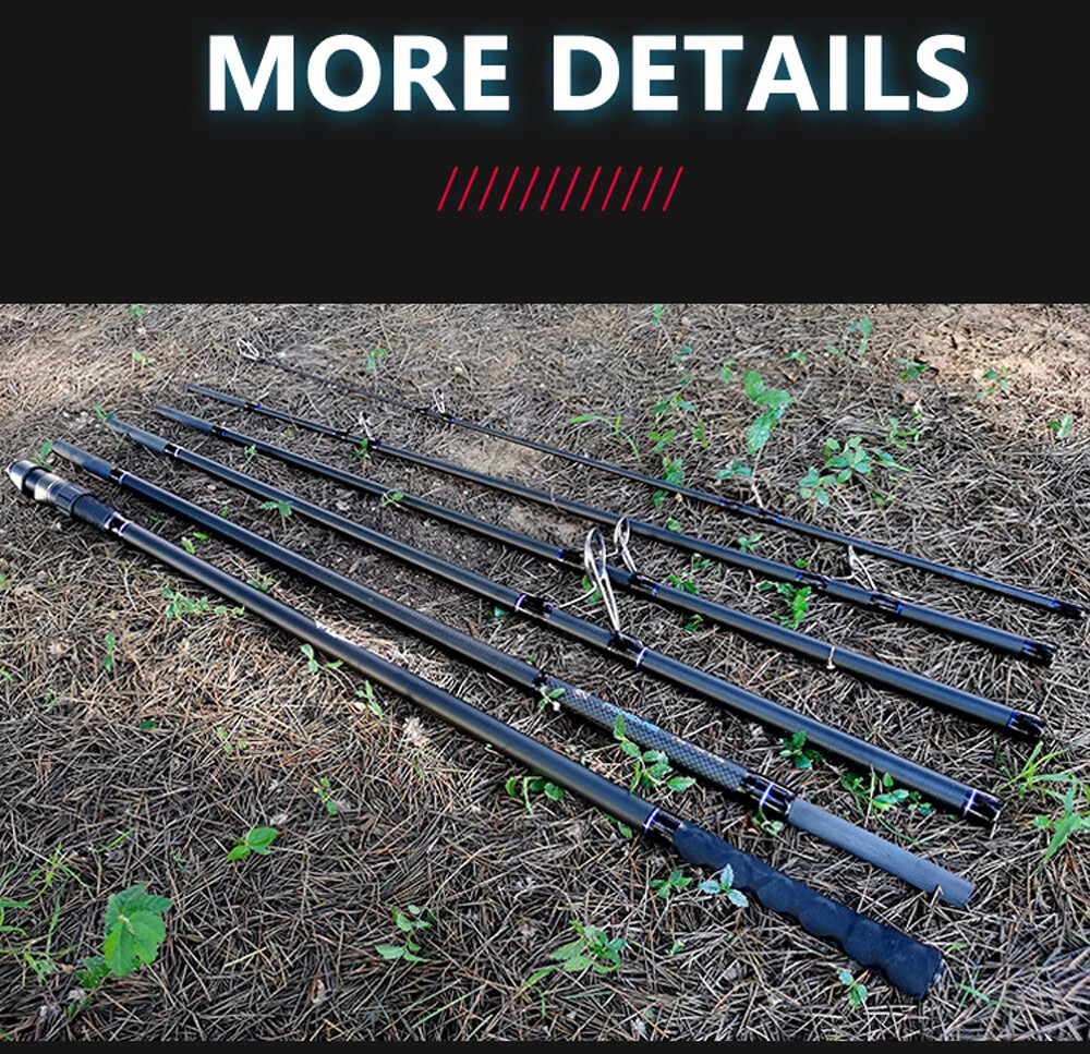High Carbon Carp Fishing Rod 3.6m 3.9m 4.2m 4/5/6 Section Rods Boat Spinning Rod