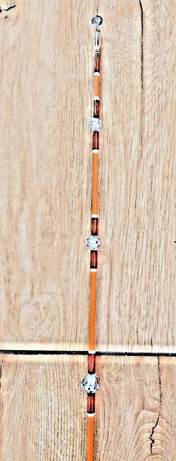 SABRE -870 – 7FT SALTWATER VTGE ROD 15-40 LBS. CUSTOM WRAPPED, NEW COMPONENTS