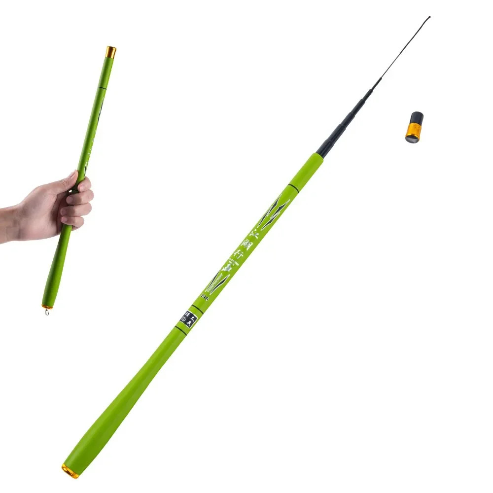 1.8M-3.6M Ultra-Hard Carbon Fiber Fishing Rod, Mini Portable Stream Fishing Rod