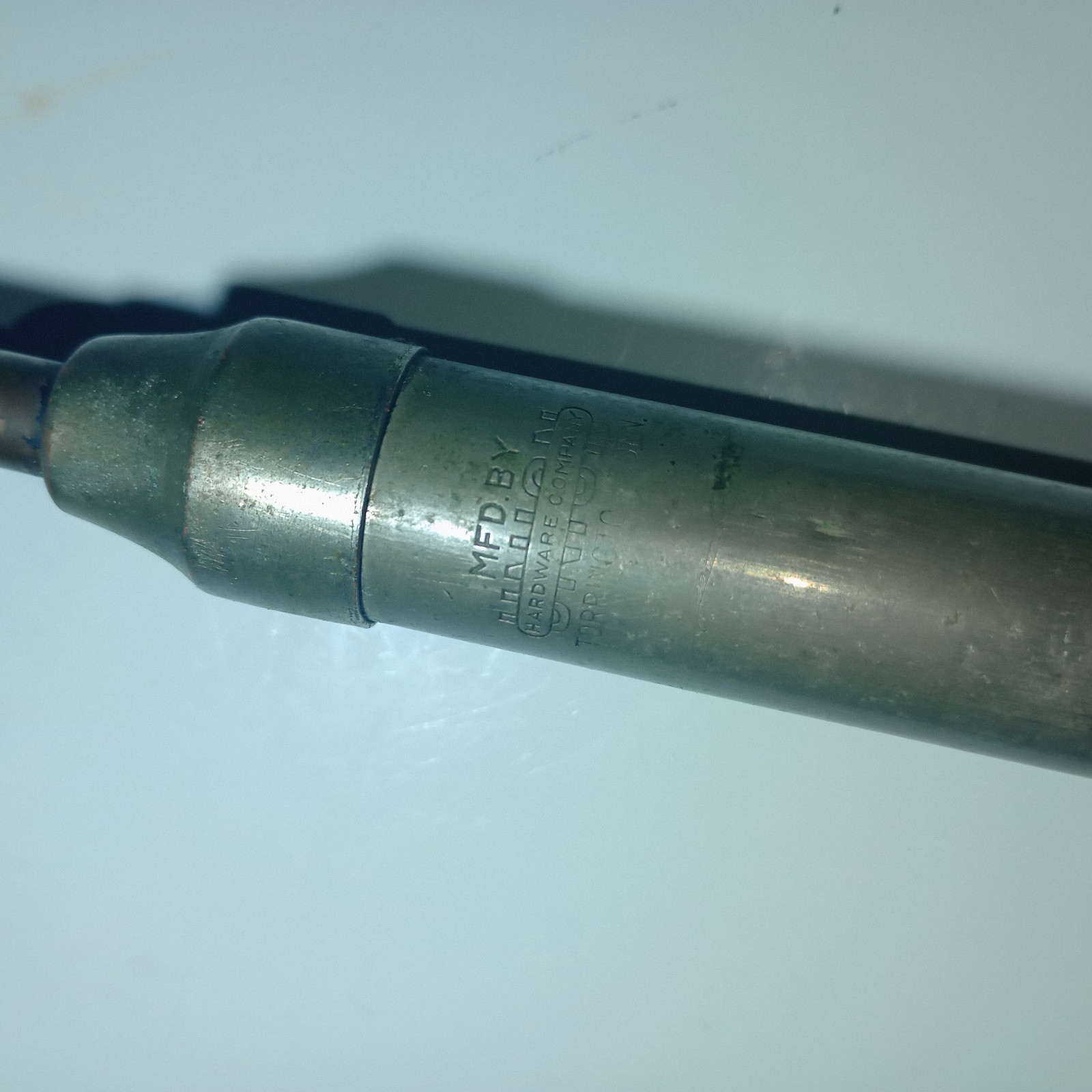 Vintage Union Hardware Fishing Rod Steel Telescoping Pole Torrington Conn fly