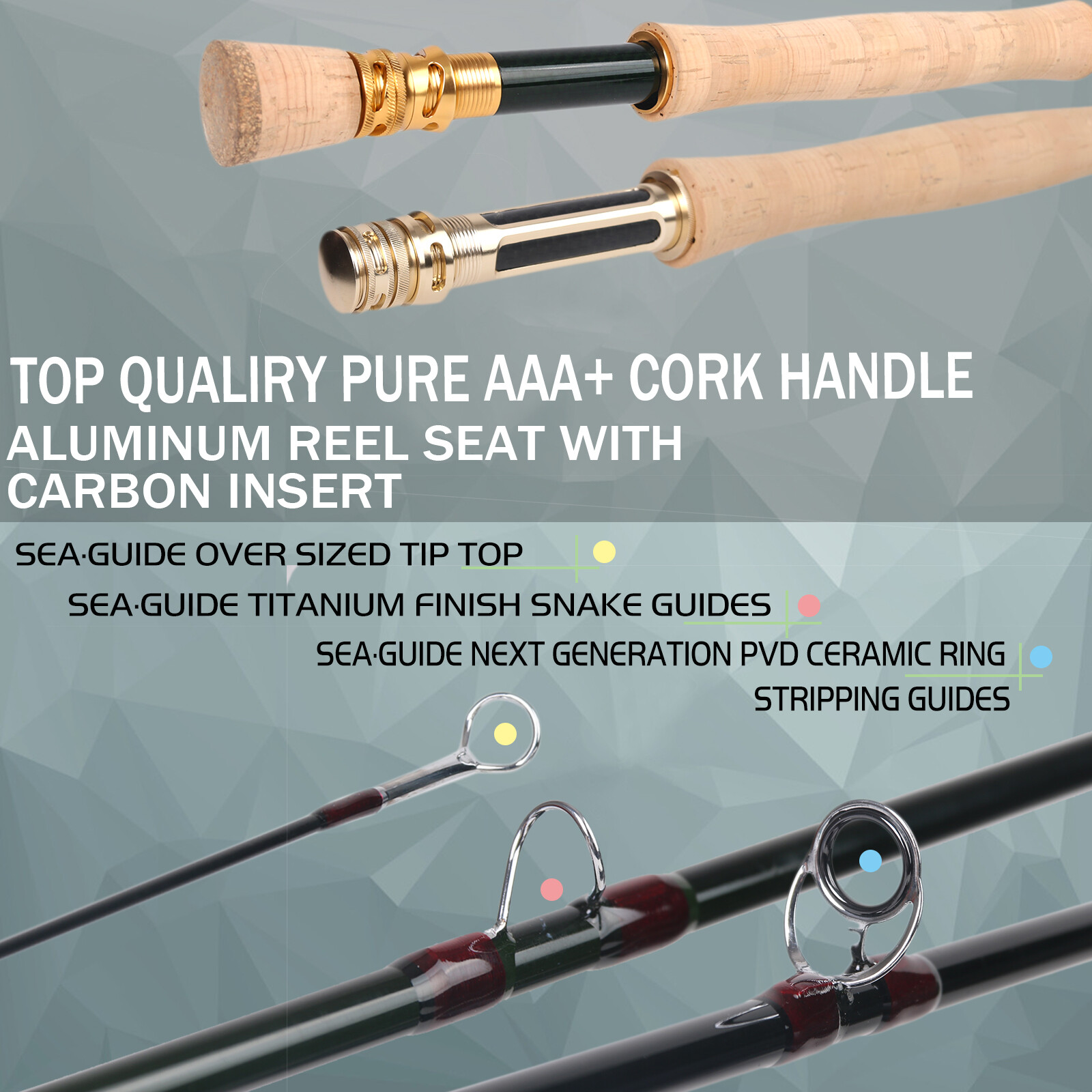 Maxcatch Skyhigh Fly Fishing Rod 2/3/4/5/6/7/8WT 9F, IM12 Toray Carbon,All-Water