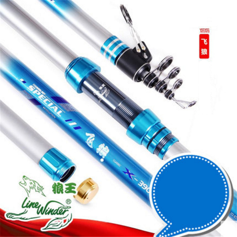Telescopic long spinning rod beach sea pier fishing rod casting weight:100-150g