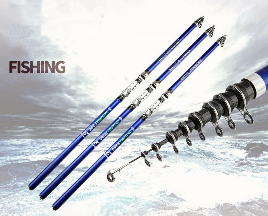 Telescopic Fishing Rods 3.6M-6.3M Carp Fishing Rods Hard Pole Carbon Fiber Rod