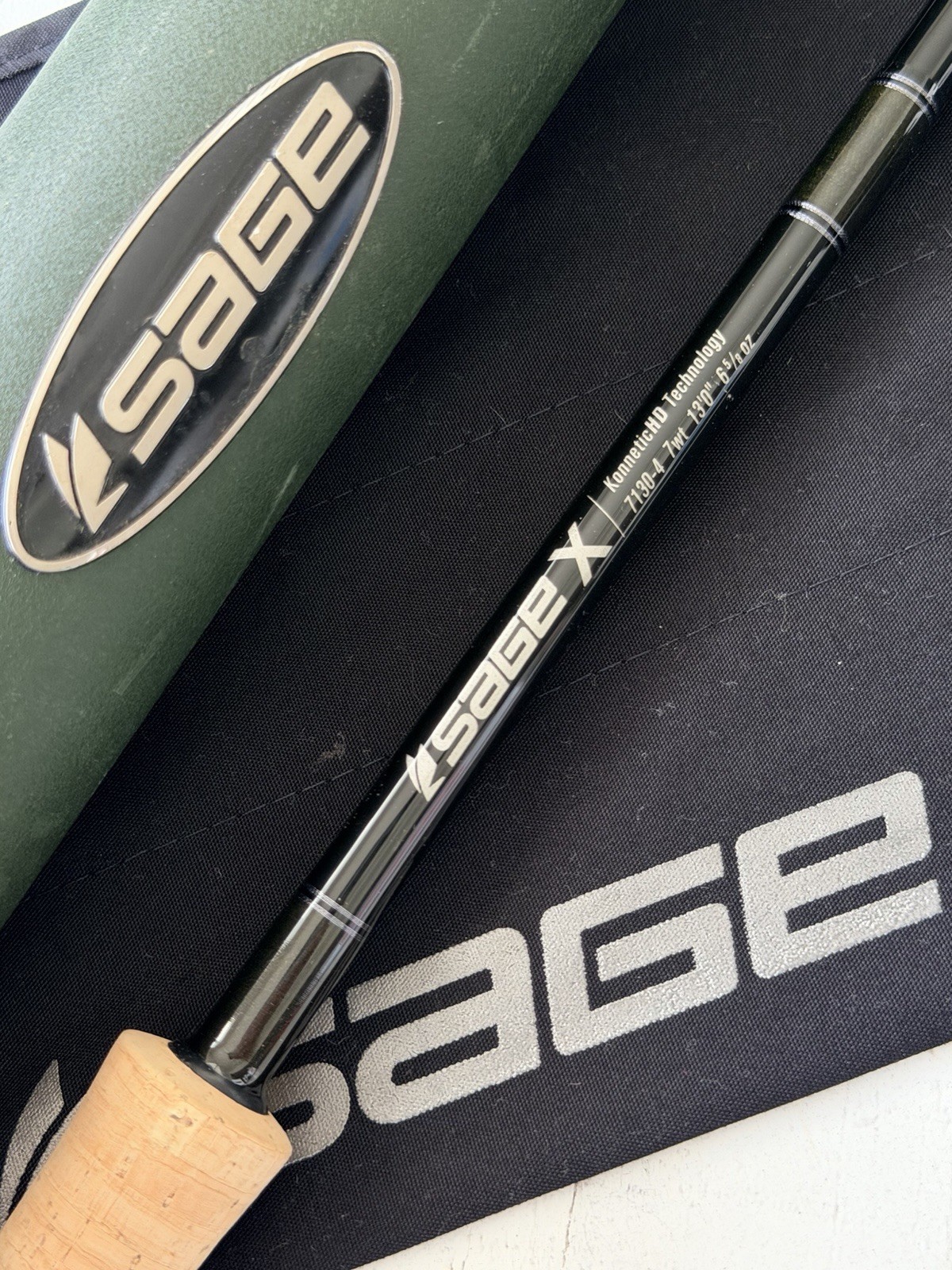 **BEAUTIFUL** 🔥 SAGE X 7wt. 13’ft~4pc Switch/Spey Flyrod🔥~LEGENDARY~🔥