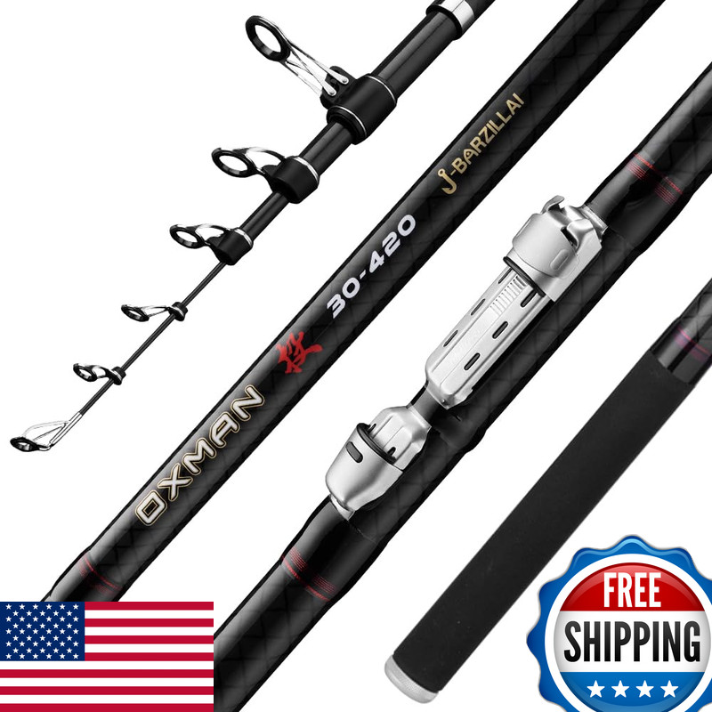 J-Barzillai Oxman Telescopic Fishing Rod 3.6M 3.9M 4.2M 4.6M 5M Long Shot