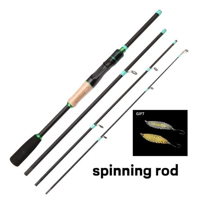 Fishing Rod Casting Spinning Rod Carbon Fiber Trout Ultra-Light Pole Fast Action