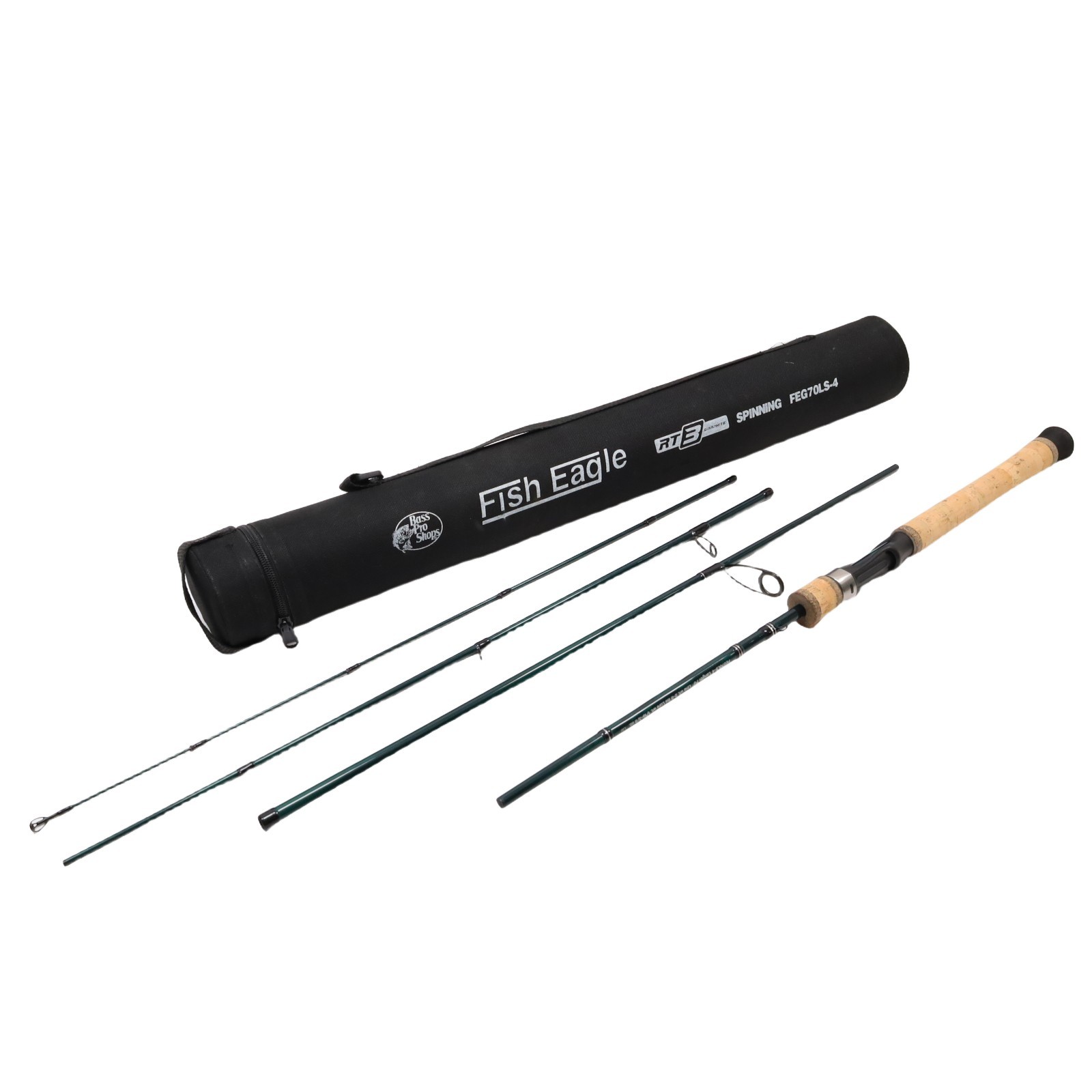 Bass Pro Shops Fish Eagle FEG70LS-4 RT3 Graphite Fishing Spinning Rod