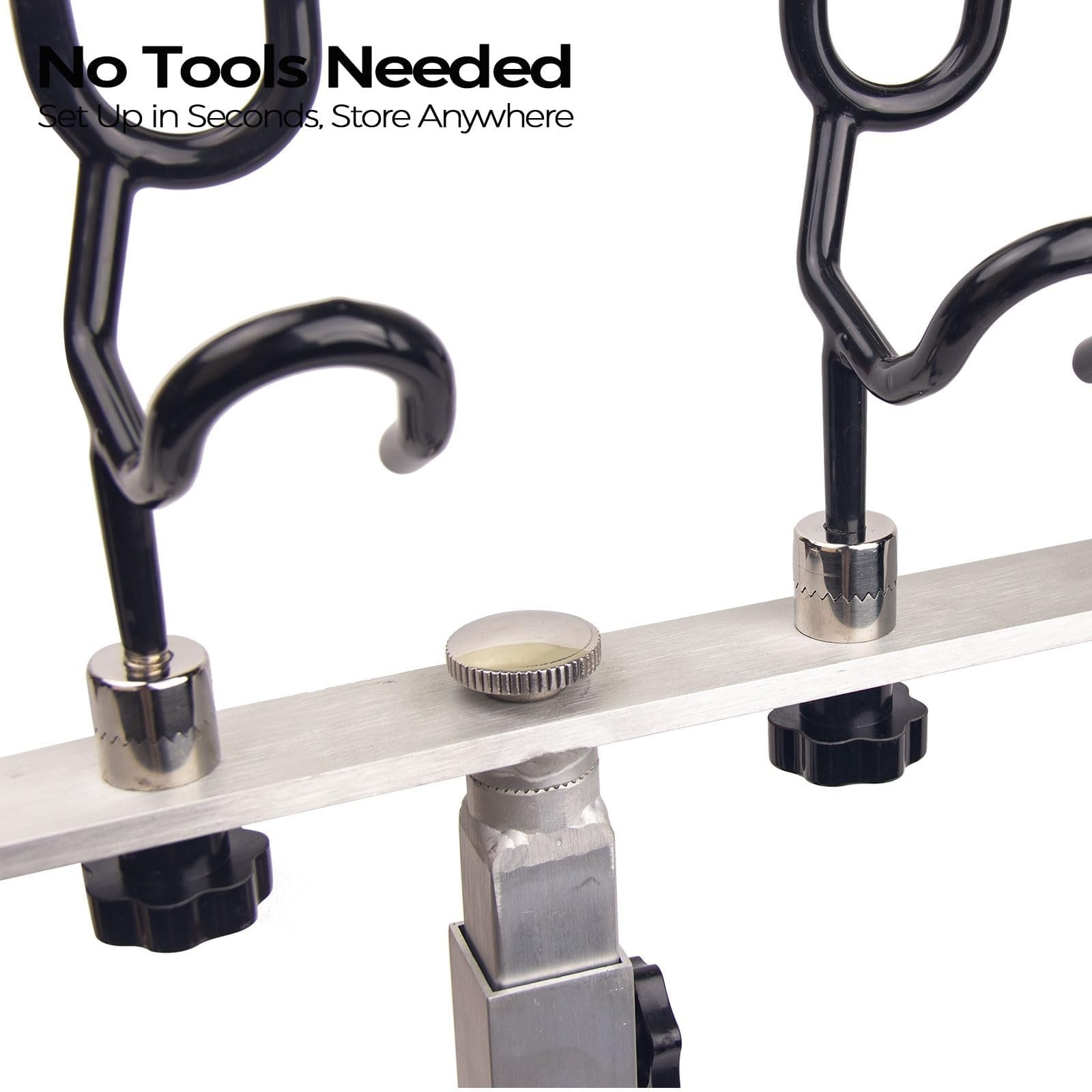 Aluminum Spider Rigging Rod Holder for Boat – 4 Pole Crappie Fishing Rack, He…