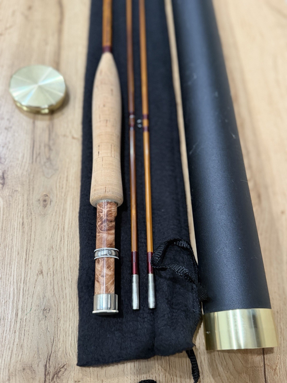 custom 7-foot, 4-weight fly rod handcrafted from Tonkin cane Richard Nelson