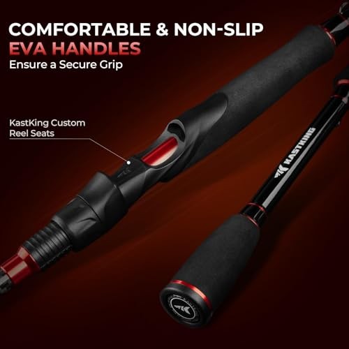 Brutus Spinning Rods & Casting Fishing Rods, IM6 Graphite Blanks, 2-Piece