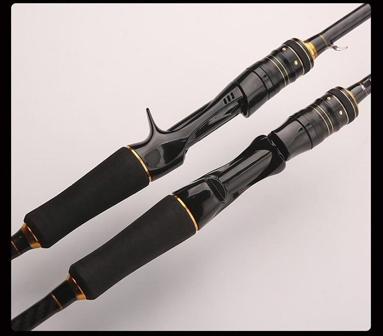1.65M/1.8M Carbon Fiber Fishing Rod Spinning Casting Fishing Rod Pole 2 Sections