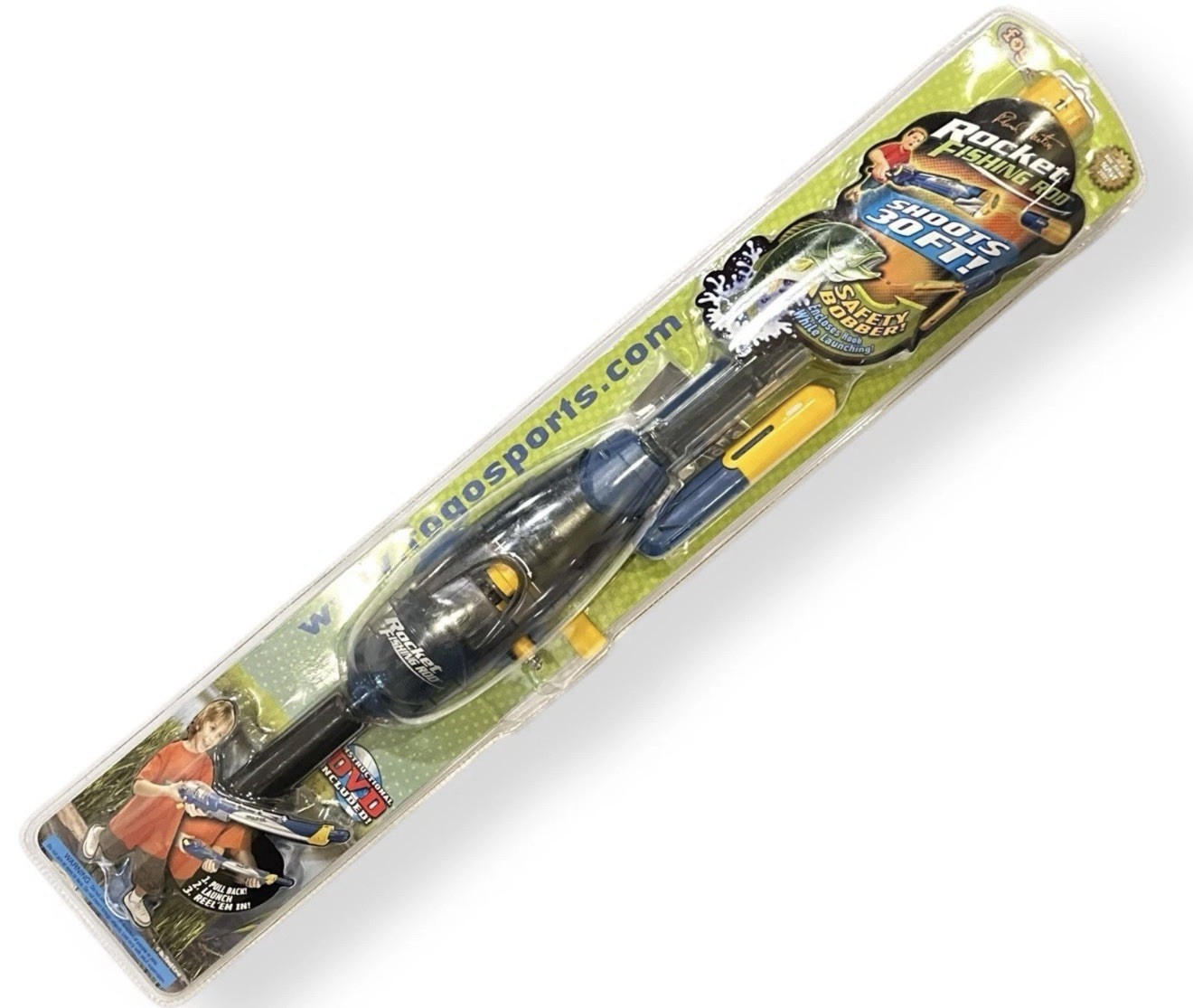 Roland Martin Rocket Fishing Rod 2005 Fogo #69011 Spin Master BRAND NEW & SEALED