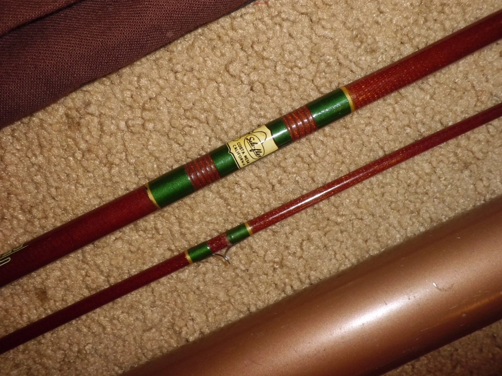 Vintage SILAFLEX Perfexion Model 211 Fibertglass Fly Rod- USA- HDH fly line