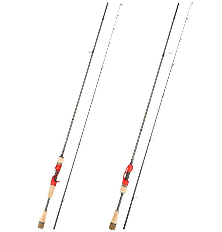 1.8M Carbon Fiber Rods Spinning Casting Fishing Rod Portable Fiber Fishing Pole