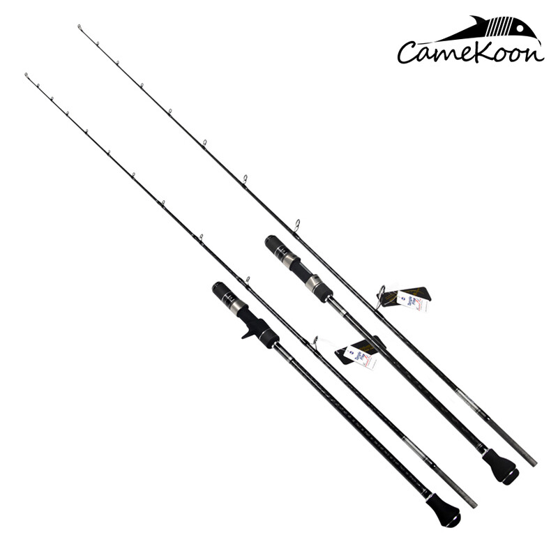 CAMEKOON 2 Pieces Jigging Fishing Rod Fuji Guides and Seat Casting Spinning Rod
