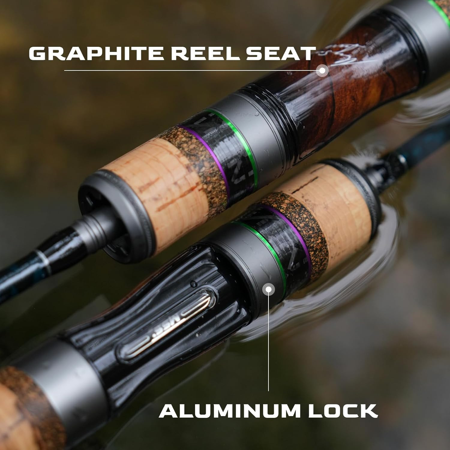 Magic L BFS Rod Ultralight Fishing Rod 2-Piece Spinning & Baitcaster Rod with Fu