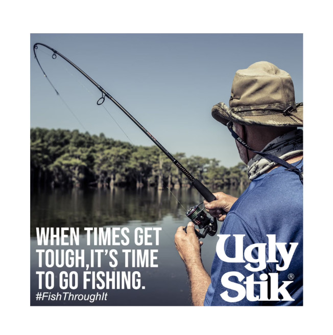 Ugly Stik Catfish Spinning Combo, 7′ Medium Heavy Fishing Rod, 50 Size Reel