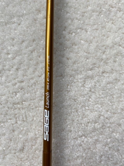 Sage Launch 590-4 Fly Fishing Rod. 9’ 5wt. W/ Tube – used twice