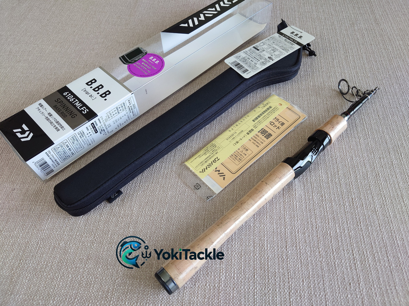 Watch Product Video-DAIWA BBB 6106TMLFS Telescopic Spinning Fishing Rod A1
