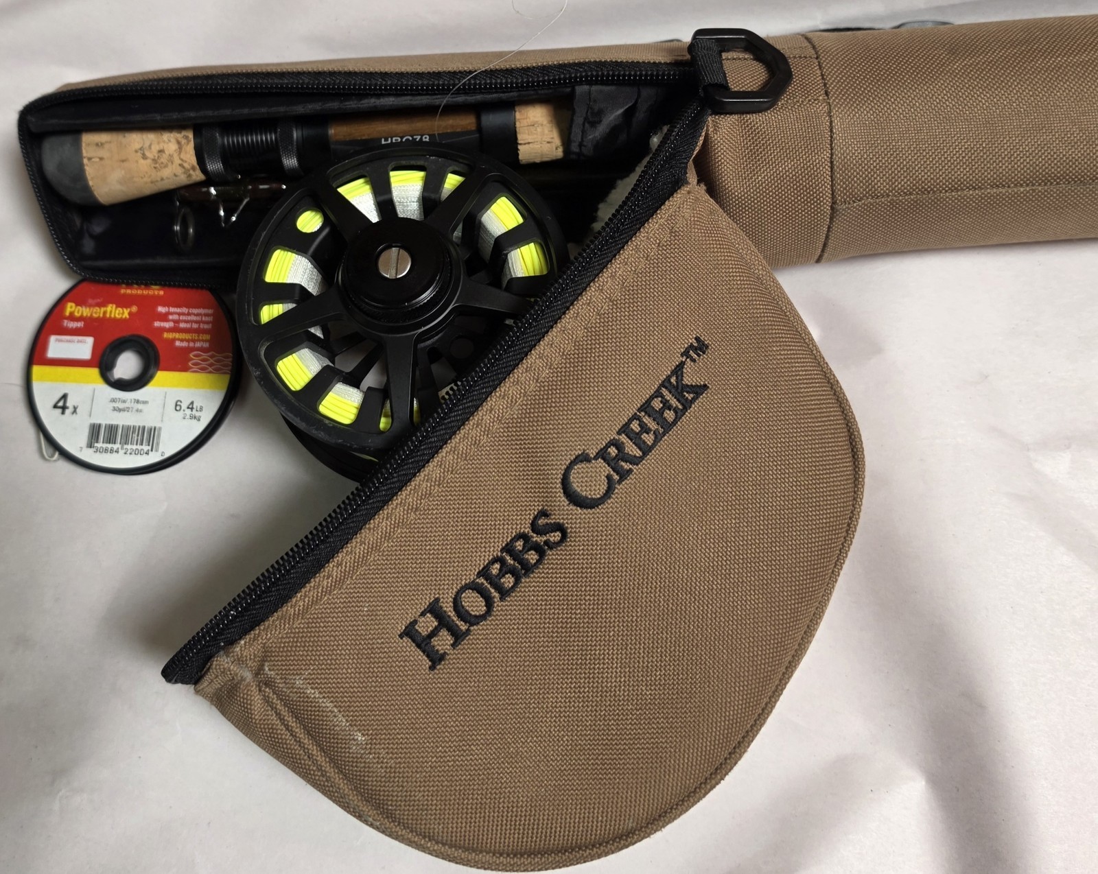 White River Hobbs Creek 9′ Rod, Reel – Inside Sleeve & Outside Case