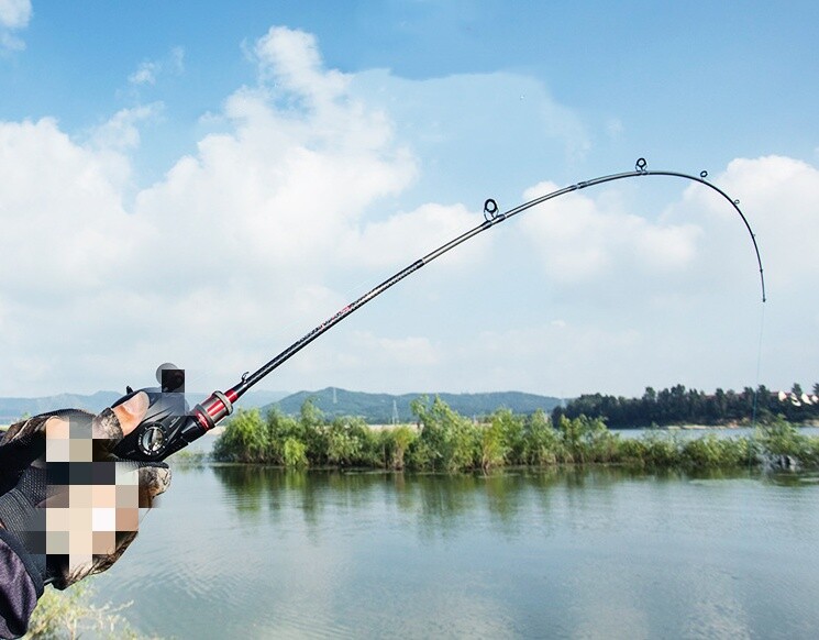 1.68M 1.8M Lure Fishing Rods Carbon Fiber Spinning Casting Rod Fast Pole 2 Tips