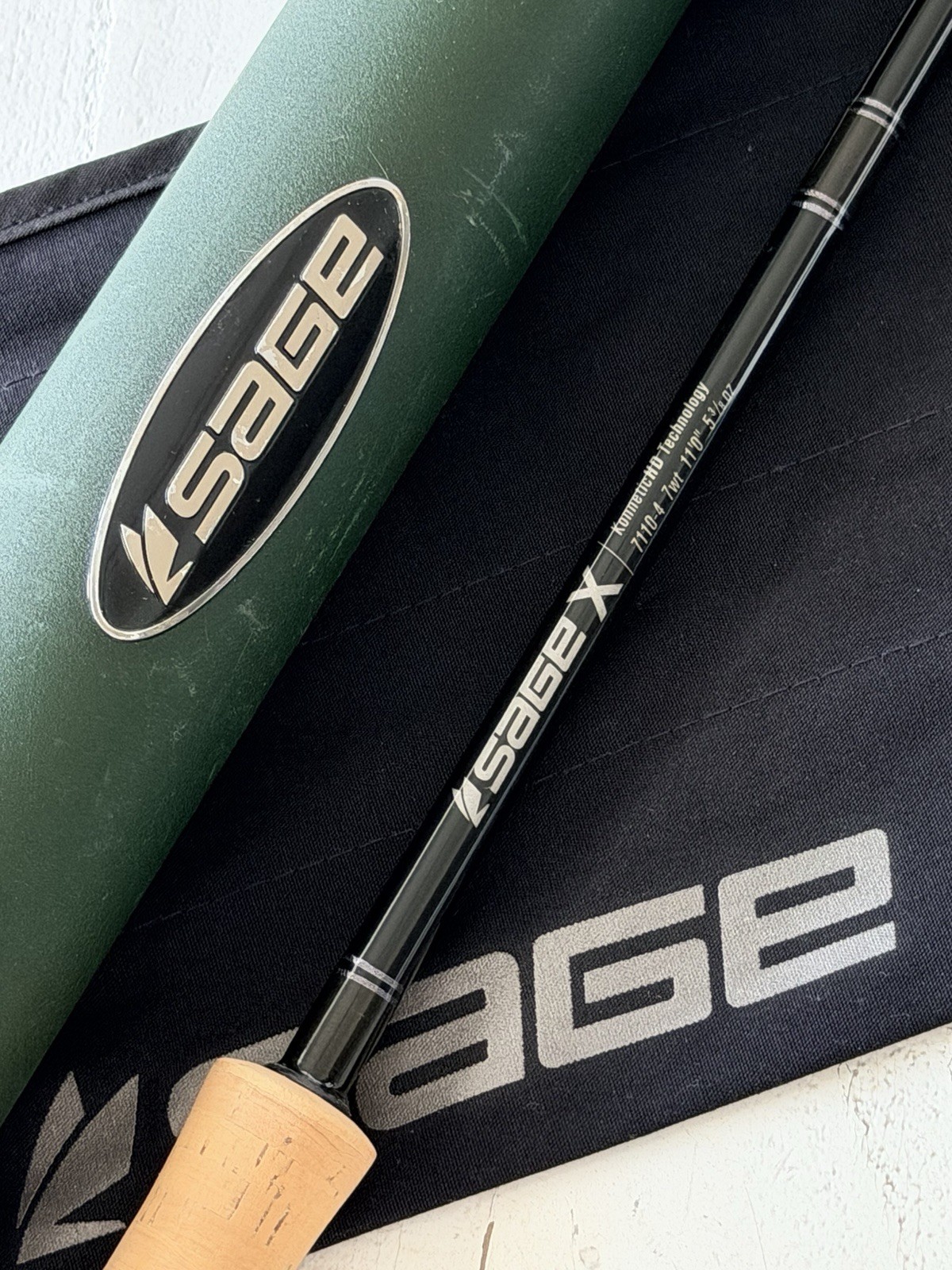 **BEAUTIFUL** 🔥 SAGE X 7wt. 11’ft~4pc Switch/Spey Flyrod🔥~LEGENDARY~🔥