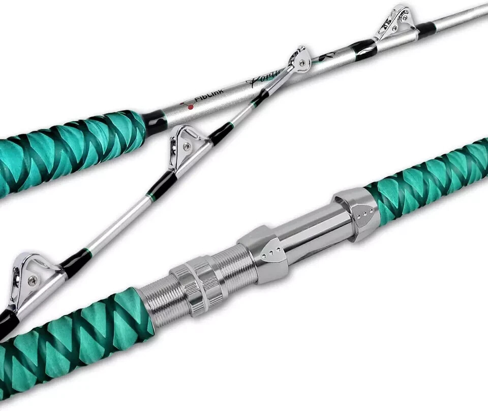 Saltwater Trolling Rod Deep Drop Sea Roller Big Name Boat Heavy Fishing Pole 1PC