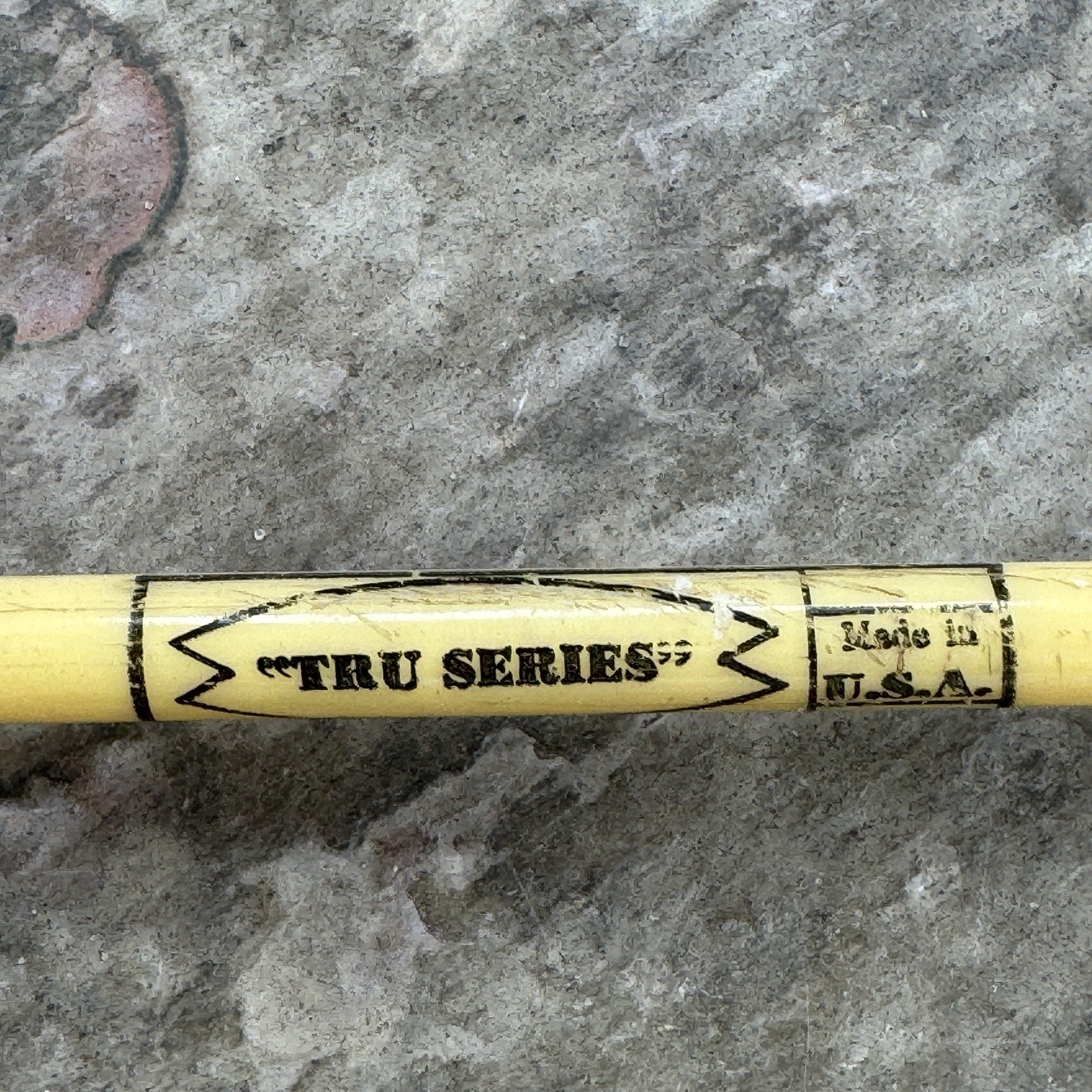 Vintage National Fiberglass TRU 1005S Fishing Rod 62” Wooden Handle USA