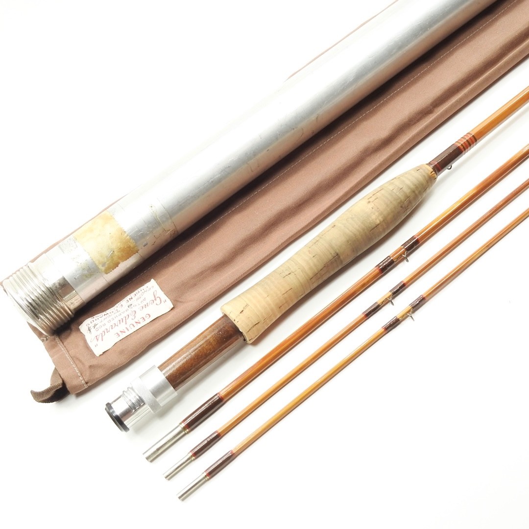Gene Edwards De Luxe #53 Bamboo Fly Rod. 8’. 3/2. W/ Tube & Sock.