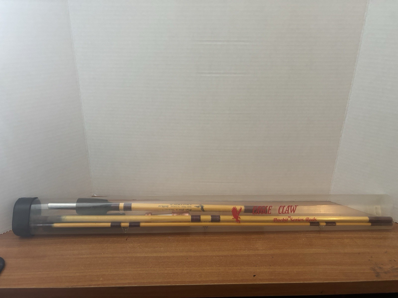 Eagle Claw Pack-It PK601 Spin/Fly Travel Rod 3 Pieces 1 Missing w/case R2s1