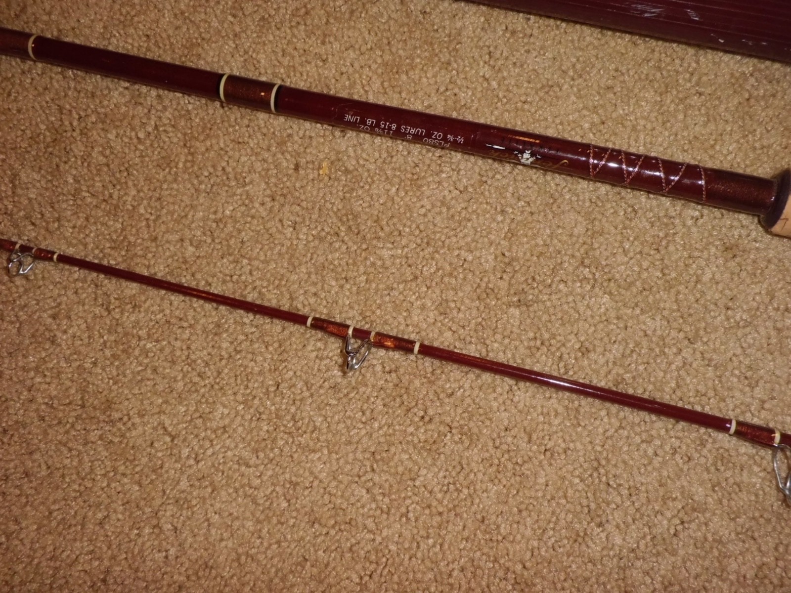 Vintage FENWICK Feralite PLS80 Spinning 8′ Rod made in USA- 8-15lb test #G123506