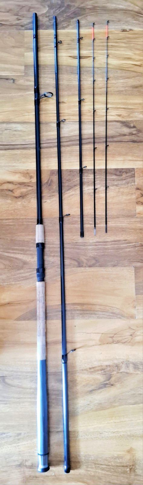 Shimano Feeder Fishing Rod Alivo BX Medium 12ft 3 Piece Cork Handle River Lake