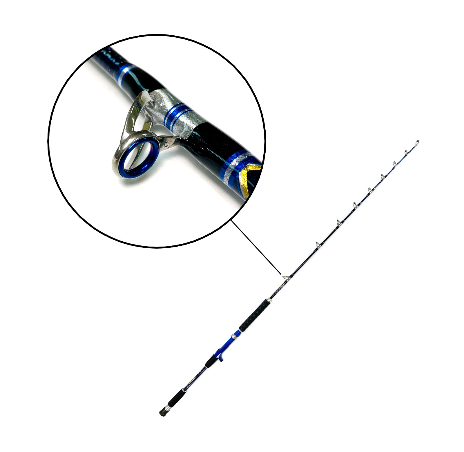 EatMyTackle Pro Jigging Saltwater Fishing Rod | 30-50 lb. Fast Action