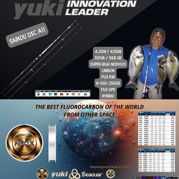 YUKI SAIKOU DSC A11 Distance Surfcasting Rod 4.50m 100-250gr