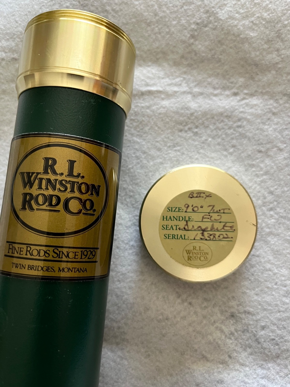 Winston BIIX Fly Rod 9′ 7wght 4 piece Used but in excellent condition