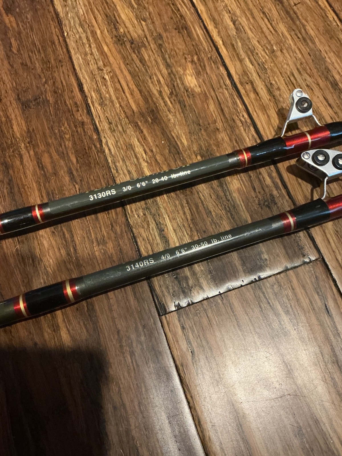 PENN SENATOR 4/0 6’6″30-50LB PENN SENATOR 3/0 6’6″20-40LB TROLLING RODS SET OF 2