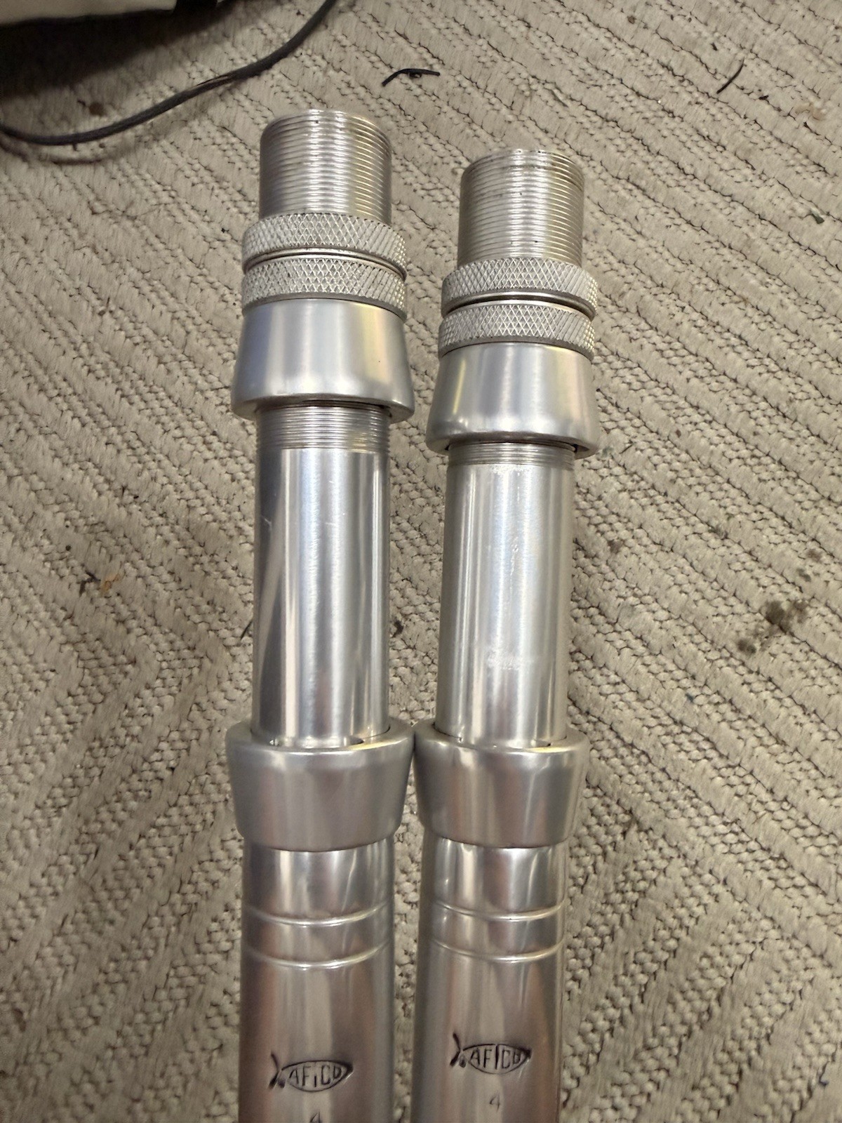 Aftco Bent Butt Aluminum # 4 Silver Set Of 2