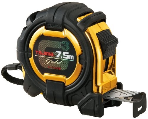 Tajima Measuring Tape 7.5m x 25mm G3 Gold Lock 25 G3GL2575BL