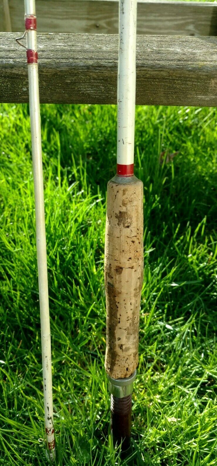 Vintage Union Hardware Co 2pc Fiberglass 8′ 6″ Fly Fishing Rod (SKUNION6.5)