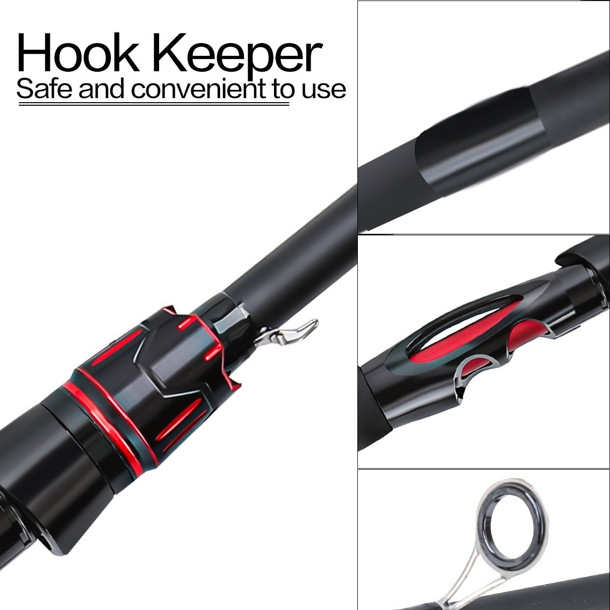 Fishing Rod Casting Spinning Travel Carbon Fiber Rod 4 Sections Trout Fast Pole