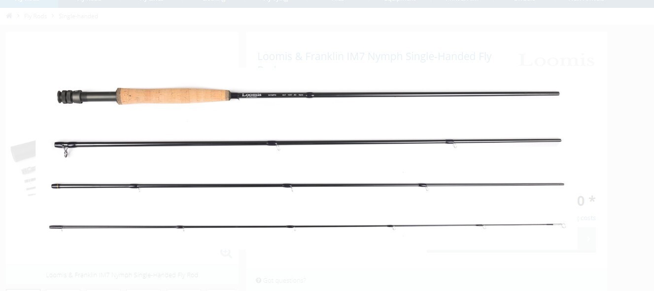 Loomis and Franklin fly rod 3 wt 11 ft for Nymphing with case Brand new 110g wt