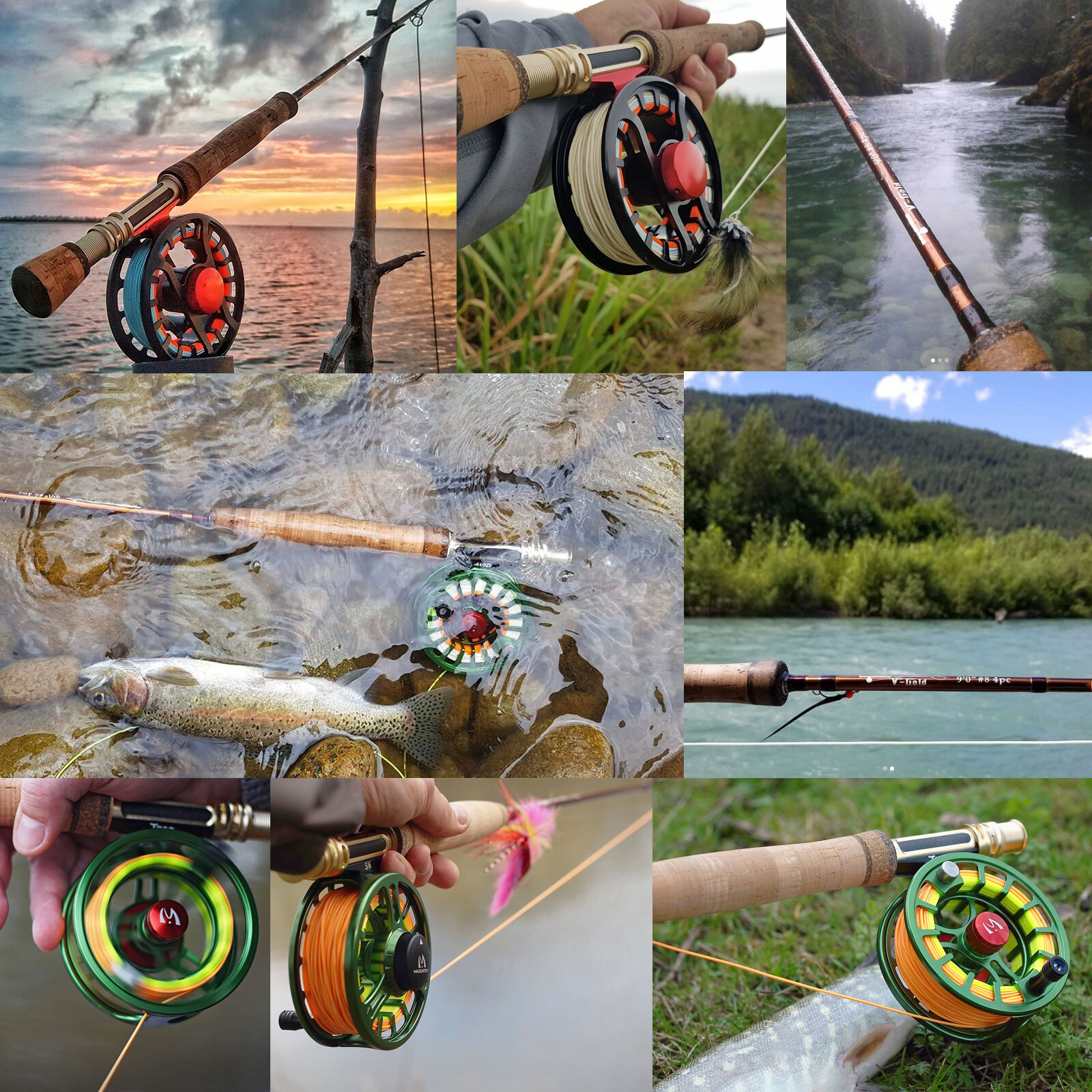 Maxcatch Gold Fly Fishing Rod – 4/5/6/8WT 9FT Fast Action Graphite IM12 W/ Tube
