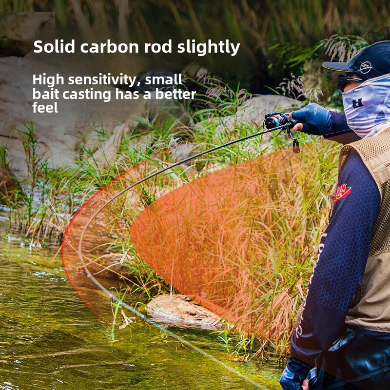 LXPRO Spinning Fishing Rod 6ft 2-6lb Fast Action Casting Carbon Trout Rod Fuji
