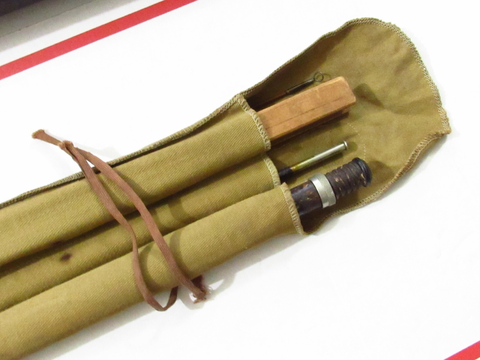 1930S USA HEDDON PETE’S FAVORITE 8′ 1/2 FT BAMBOO FLY ROD ALL ORIGINAL